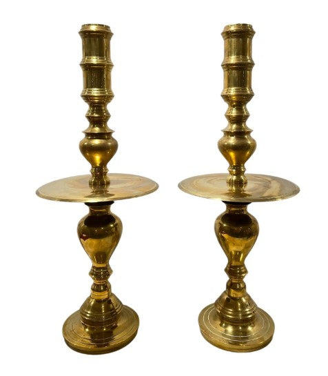 Vintage Brass Floor Candle Holder