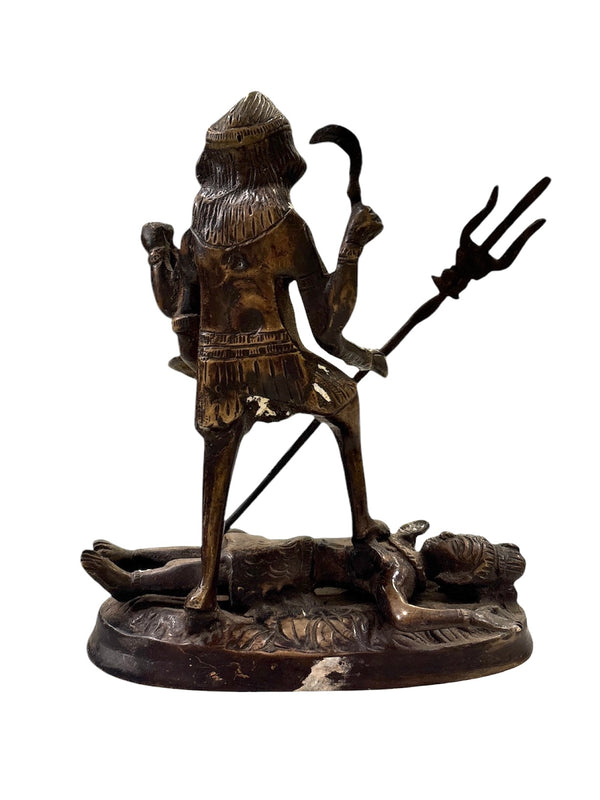 Bronze Warrior Scene, Antique