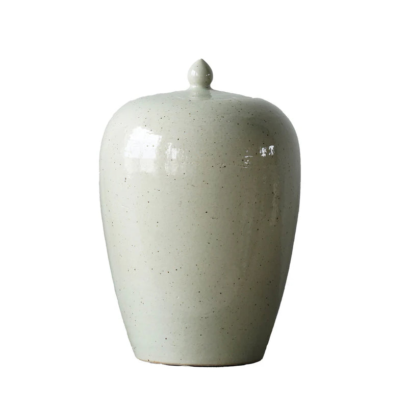 Cream Glazed Jingdeshen Jar