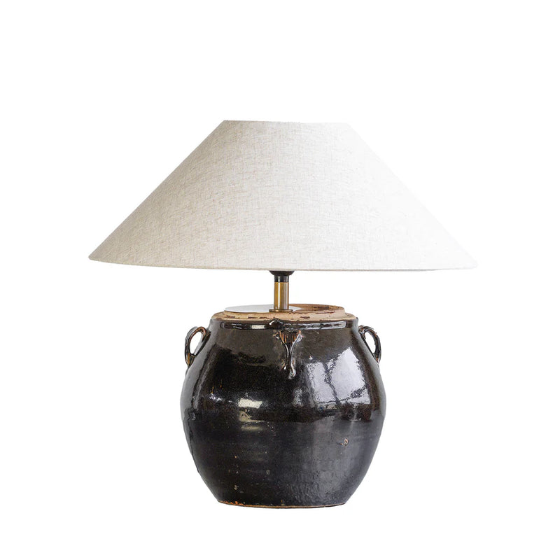 Glazed Water Pot Table Lamp