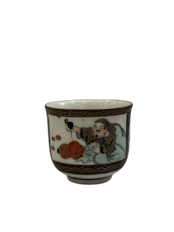 Asian Small Handleless Tea Cup, Vintage - Anecdote