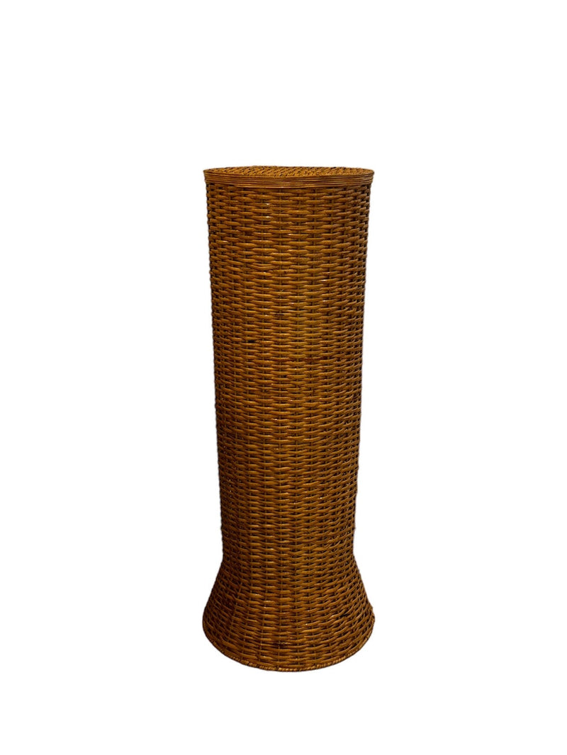 Astor Wicker Urn and Pedestal - Round - Anecdote