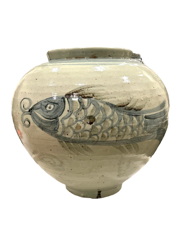 Blue and White Fish Pot - Anecdote