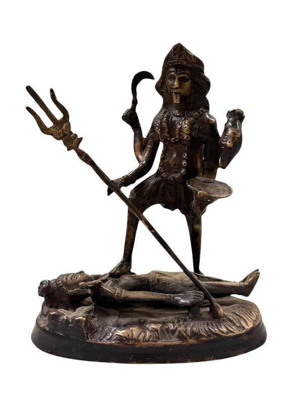 Bronze Warrior Scene, Antique - Anecdote