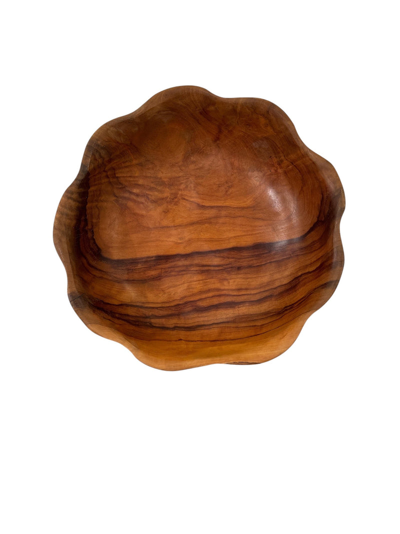 Carved Wooden Flower Shaped Bowls - Anecdote