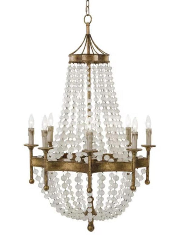 Frosted Crystal Bead Chandelier - Anecdote