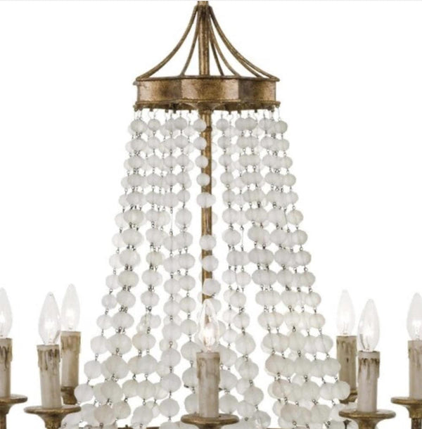 Frosted Crystal Bead Chandelier - Anecdote