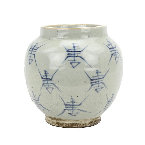 Hand-Painted Jingdezhen Jar with Characters - Anecdote