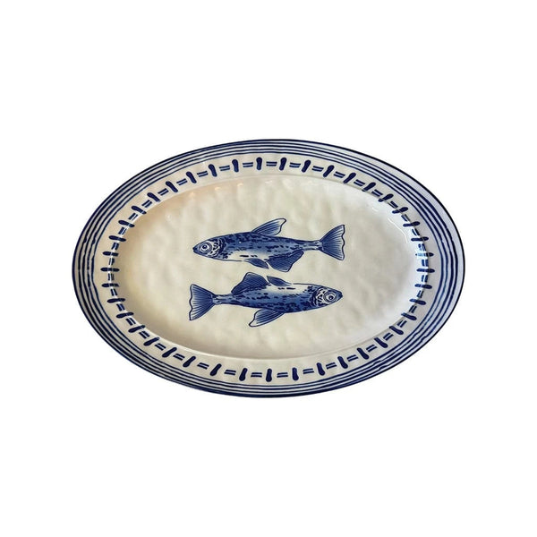 Oval Platter with Fish Motif - Anecdote