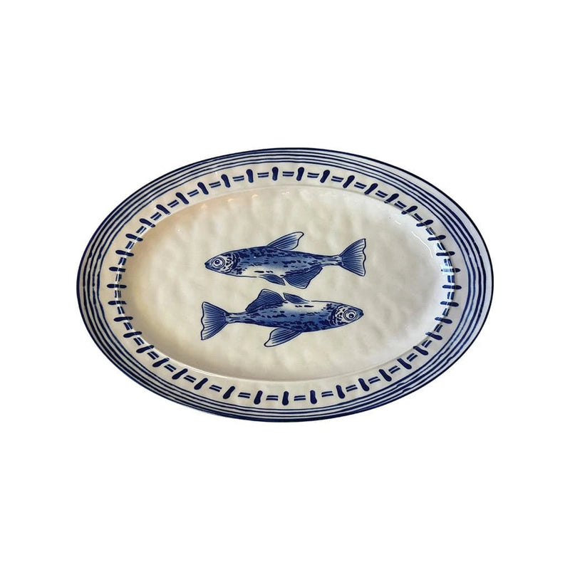 Oval Platter with Fish Motif - Anecdote