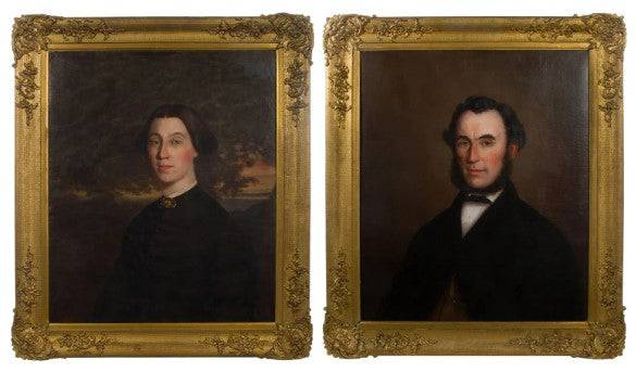 Portraits of a Man and a Woman, Antique - Anecdote