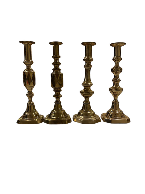 Single Brass Candlestick, Vintage - Anecdote