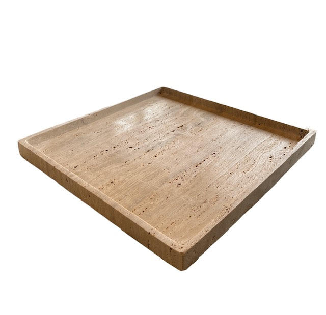 Square Travertine Tray - Anecdote