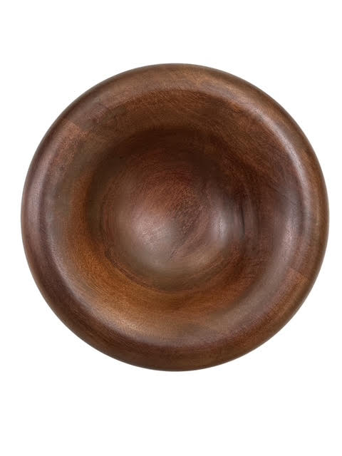 Turned Wood Bowl with Walnut Stain - Anecdote