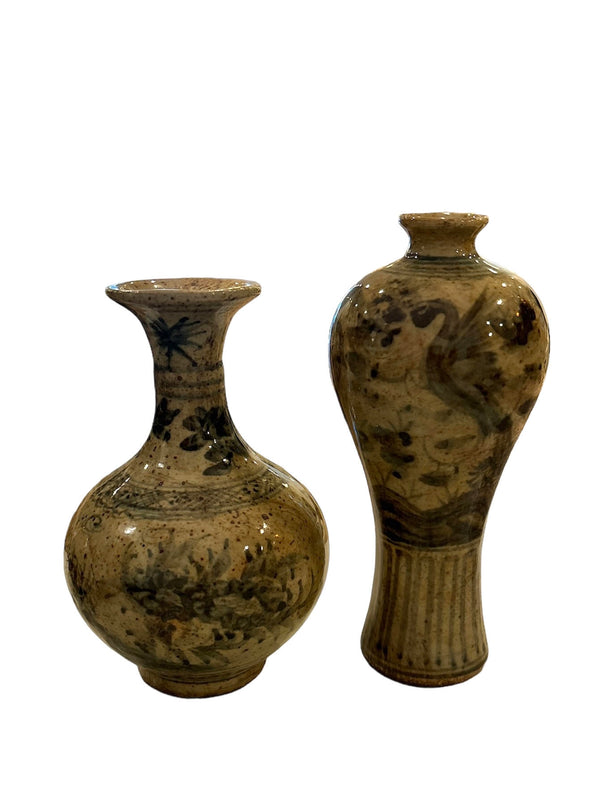 Hand-Painted Jingdezhen Bud Vases