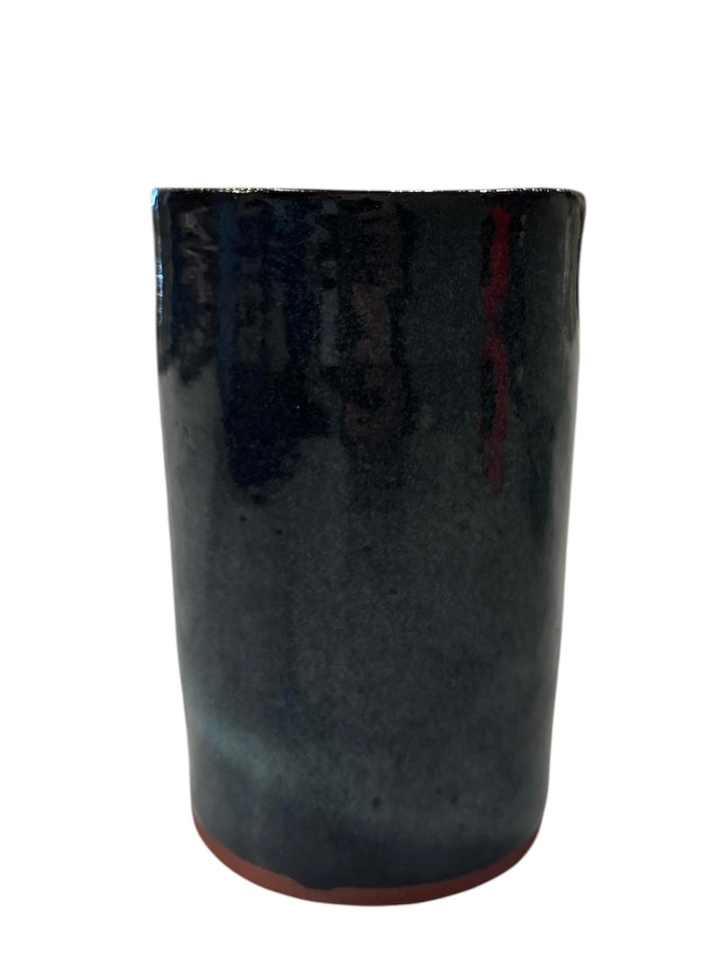 Blue Short Cylinder Vase