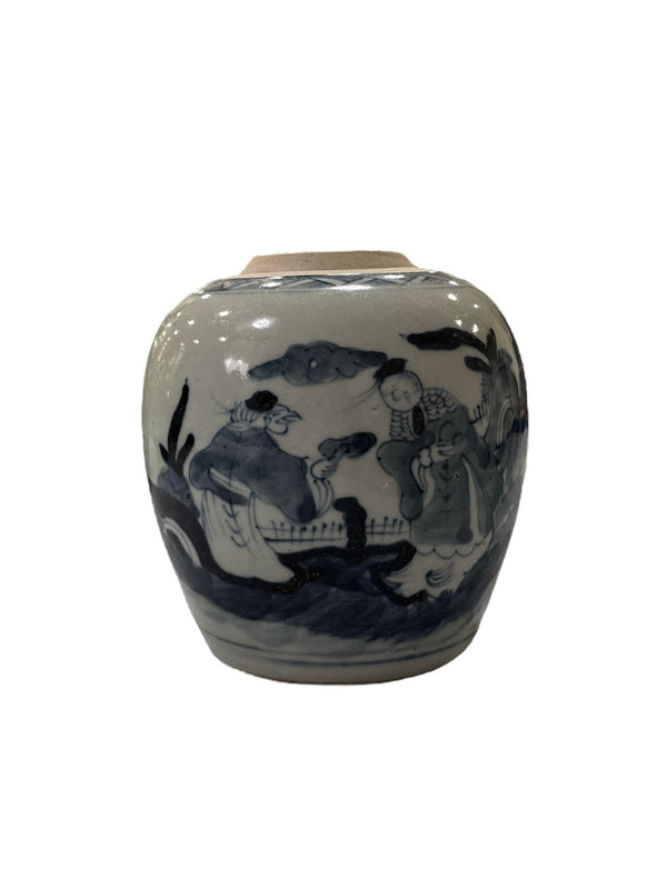 Blue and White Ginger Jar (small)