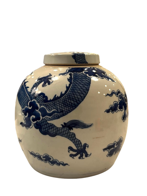 Blue & White Storage Dragon Jar