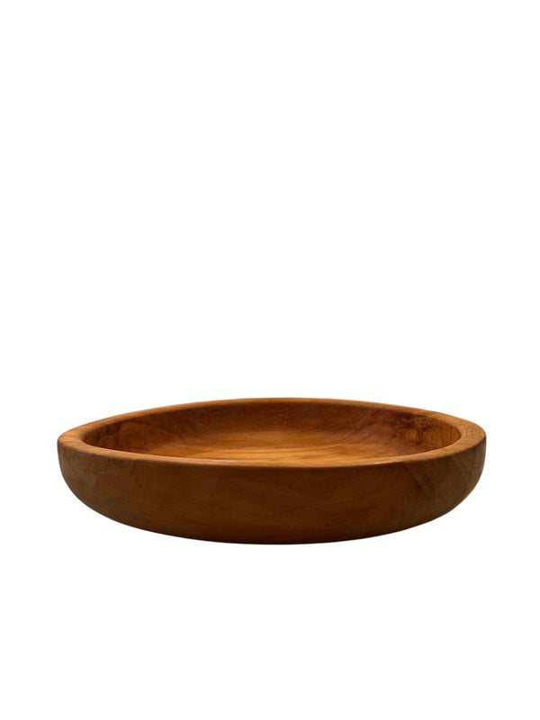 Hand Carved Rimu Sapwood Bowl, Vintage