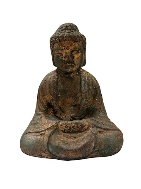 Cast Iron Buddha, Antique