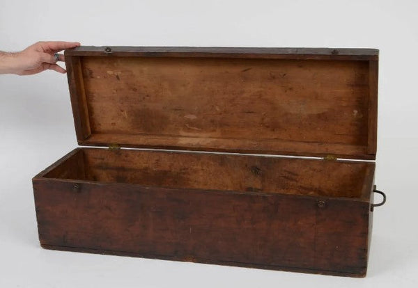 Wooden WWI Trunk, Antique - Anecdote