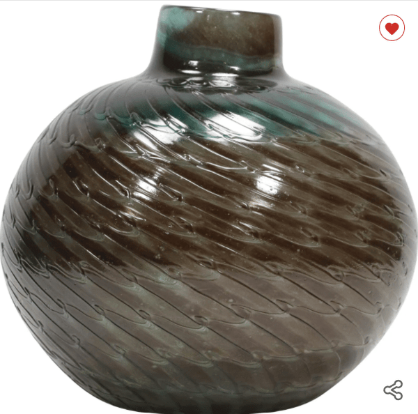 1993 Studio Art Glass Vase, signed Bhava - Anecdote