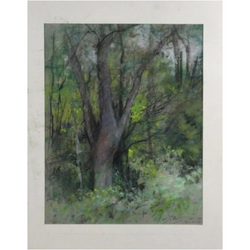 WILLIAM J SCHULTZ, Estate Painting pastel, Landscape, Signed