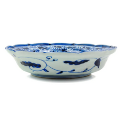 Japanese Blue and White Porcelain Plate