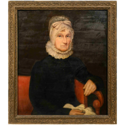 Portrait of a Lady, American School, 19th C.