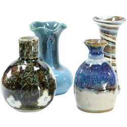 Mid-Century Glazed Studio Pottery Modern Vases