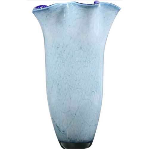 Mid Century Modern Blue Vase