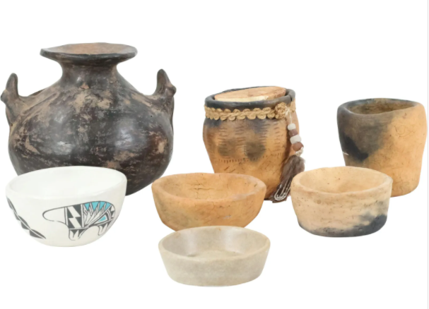 South American Pottery Bowls and Vessel