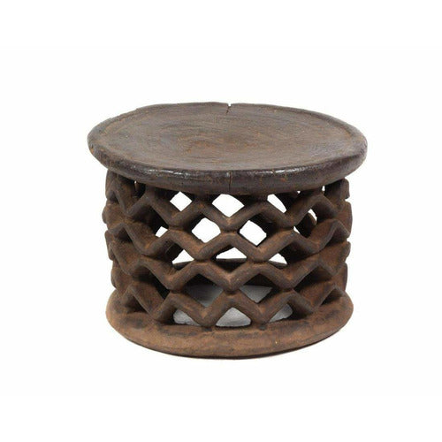 African Carved Wood Stool - Anecdote