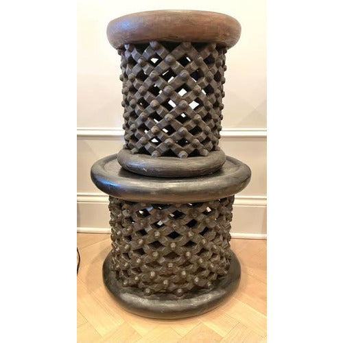 African Carved Wood Stool - Anecdote