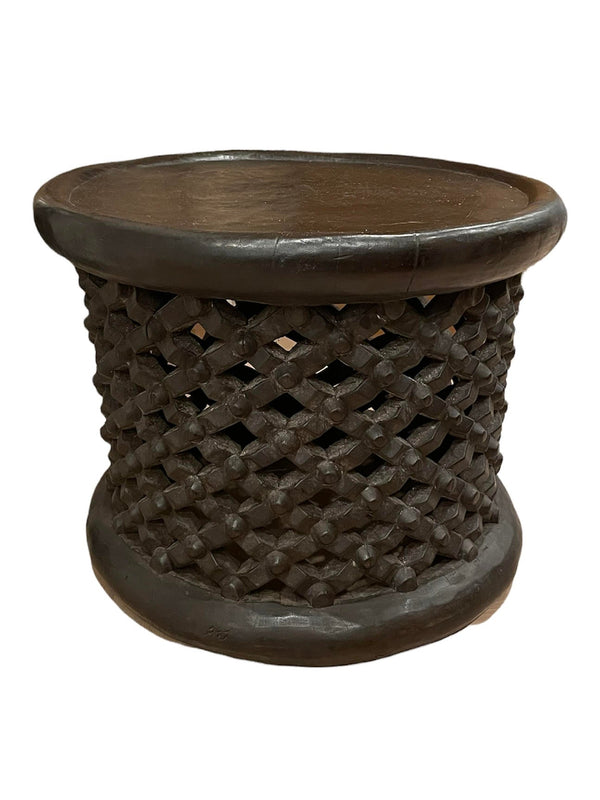 African Carved Wood Stool - Anecdote