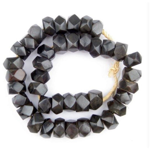 Faceted Kenya Bone Beads