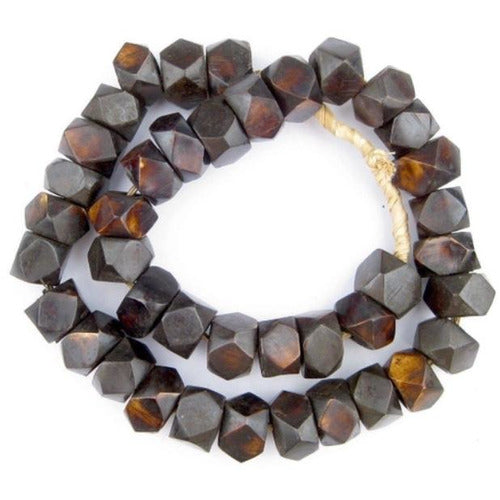 Faceted Kenya Bone Beads