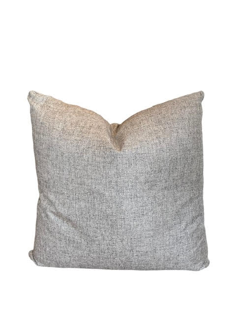 Bernard Platinum Throw Pillow - Anecdote