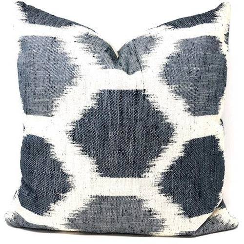 Cabot Denim Throw Pillow - Anecdote