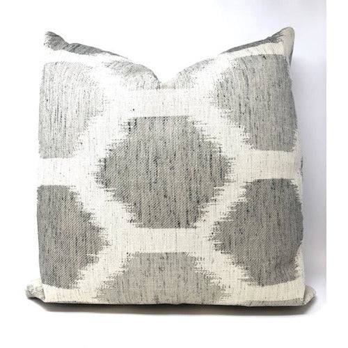 Cabot Silver Throw Pillow - Anecdote