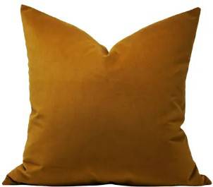 Classic Caramel Velvet Pillow - Anecdote