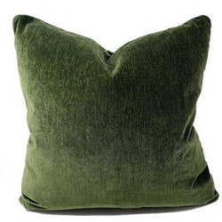 Everest Forest Green Velvet Throw Pillow - Anecdote