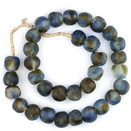 Jumbo Swirl Recycled Glass Beads - Anecdote