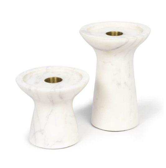 Klein Marble Candle Holder Set - Anecdote