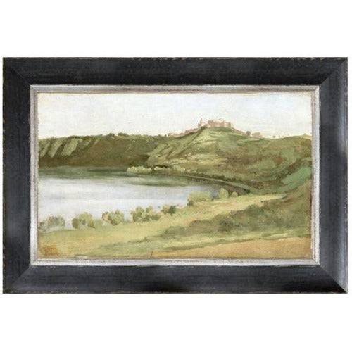 Lake Albano and Castle Gandolfo Framed Print - Anecdote