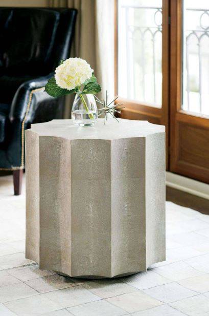 Marilyn Shagreen Scalloped Table - Anecdote