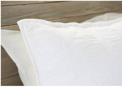 NANTUCKET MATELASSE COLLECTION - White Sham - Anecdote