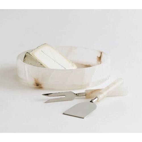 Rolled Alabaster Cheese Tools - Set of 2 - Anecdote