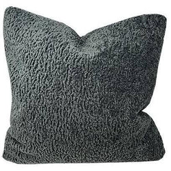 Sherpa Coal Throw PIllow - Anecdote