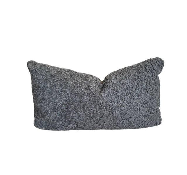 Sherpa Coal Throw PIllow - Anecdote